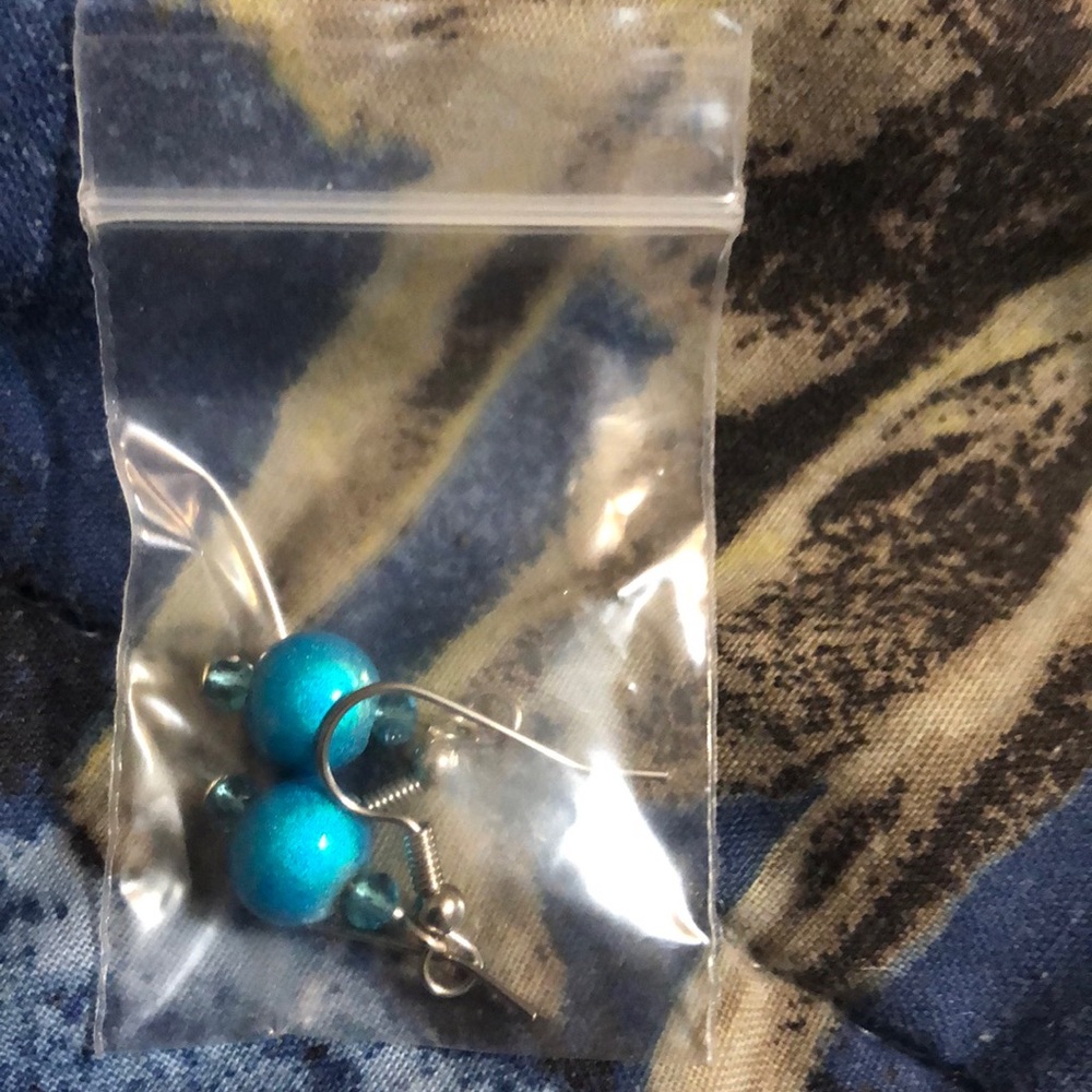 Blue earrings
